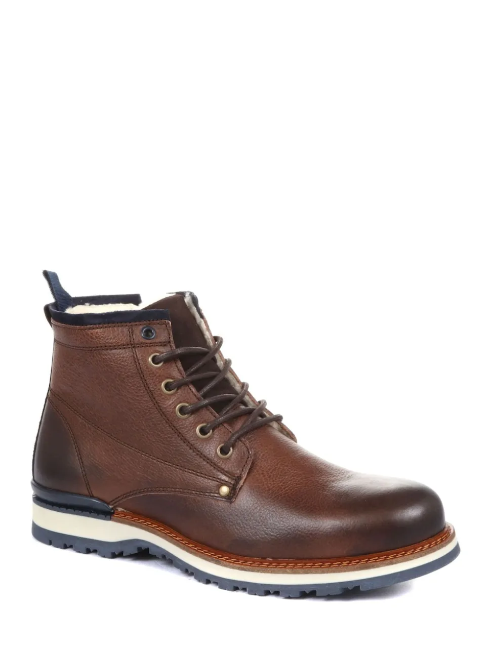 Jones Bootmaker Brown Mens Ealing Leather Ankle Boots