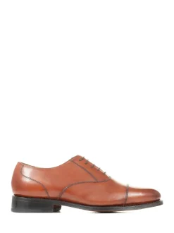 Jones Bootmaker Brown Men’s Leather Wide-Fit Lace Smart Shoes