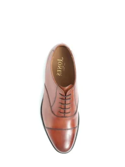 Jones Bootmaker Brown Men’s Leather Wide-Fit Lace Smart Shoes