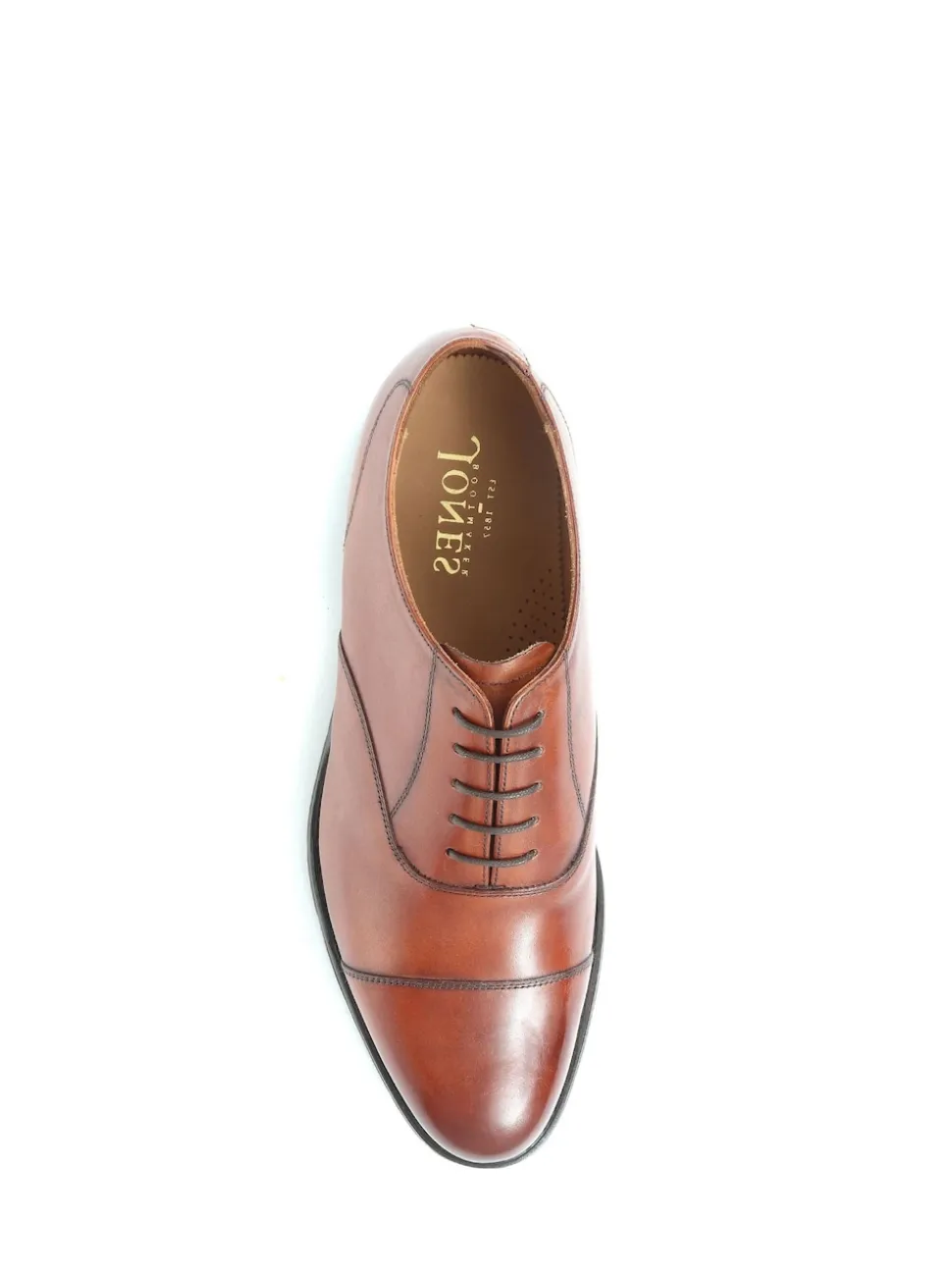 Jones Bootmaker Brown Men’s Leather Wide-Fit Lace Smart Shoes