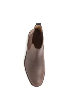 Jones Bootmaker Brown Mens Debden Leather Chelsea Boots