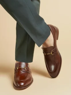 Jones Bootmaker Brown Reece Leather Loafers