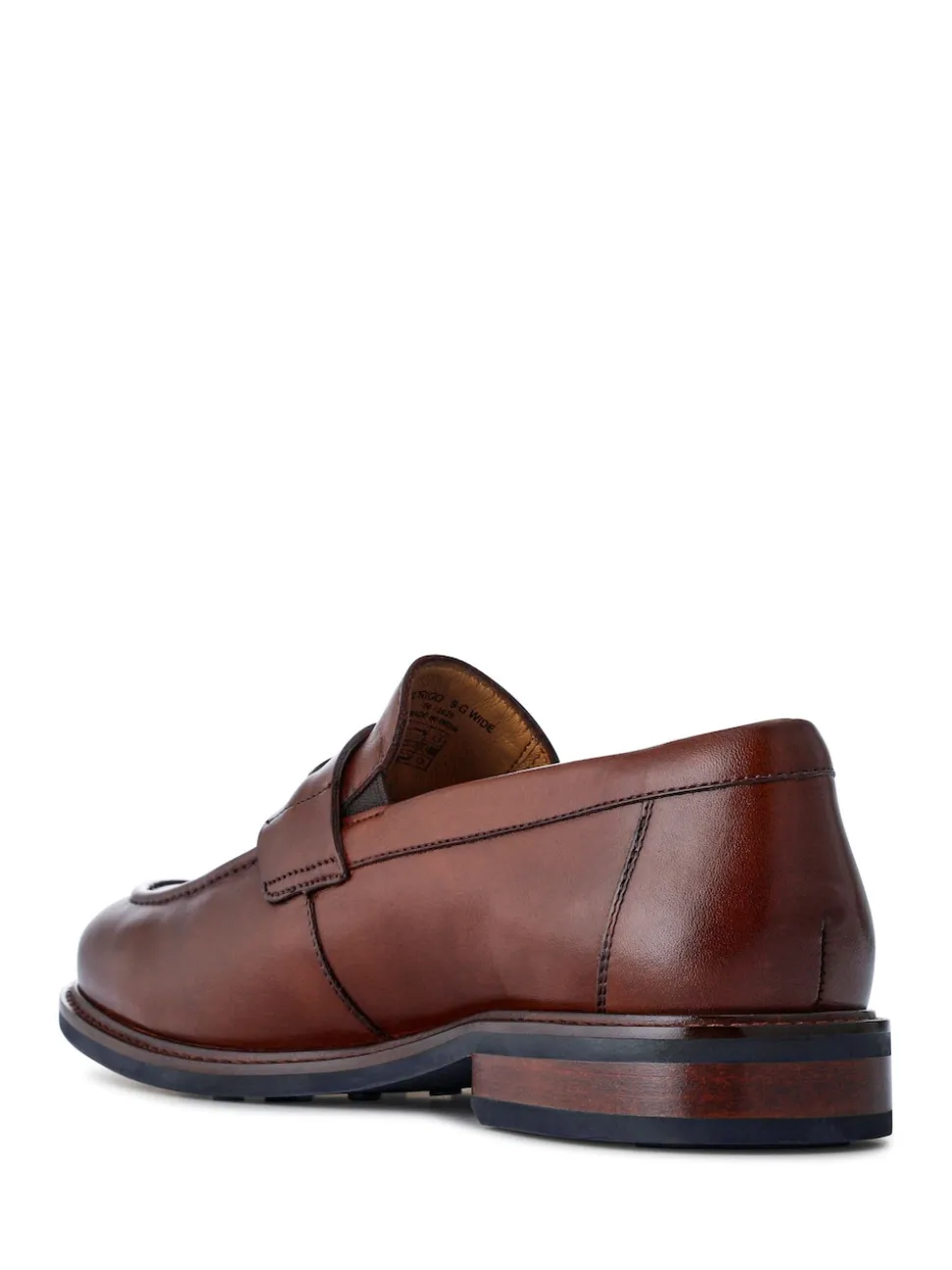 Jones Bootmaker Brown Rodrigo Wide-Fit Leather Tassel Loafers