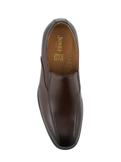 Jones Bootmaker Brown Rothbury Wide Fit Slip On Leather Loafers