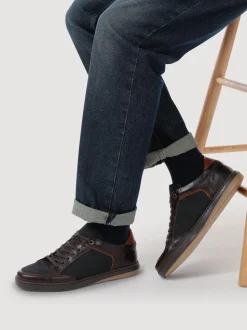 Jones Bootmaker Brown San Diego Leather Trainers
