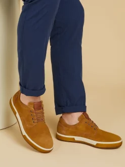Jones Bootmaker Brown Seaford Suede Trainers