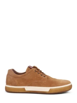 Jones Bootmaker Brown Seaford Suede Trainers