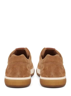 Jones Bootmaker Brown Seaford Suede Trainers
