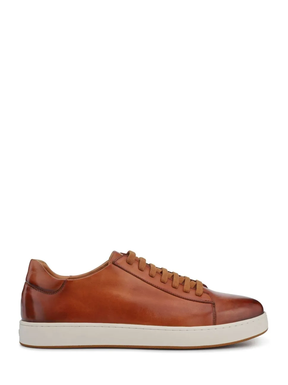 Jones Bootmaker Brown Simone Wide-Fit Leather Trainers