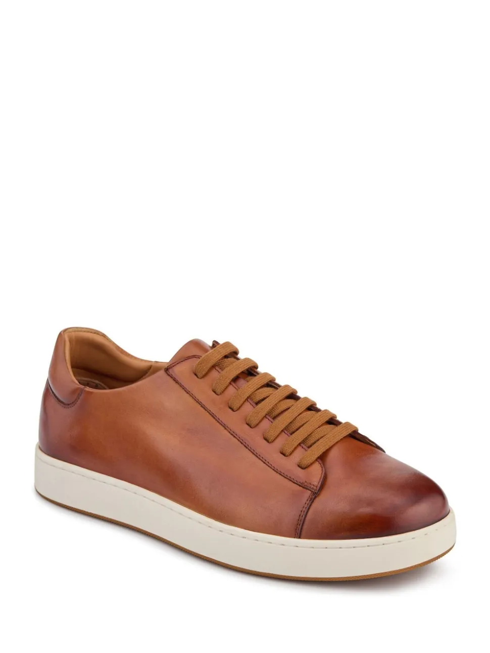 Jones Bootmaker Brown Simone Wide-Fit Leather Trainers
