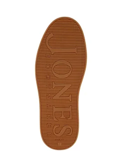 Jones Bootmaker Brown Simone Wide-Fit Leather Trainers