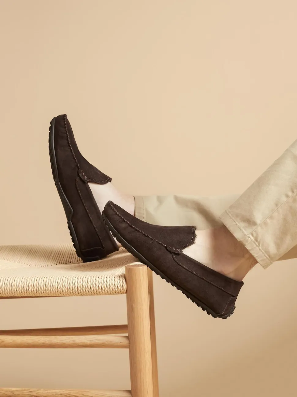 Jones Bootmaker Brown Zain Suede Slippers