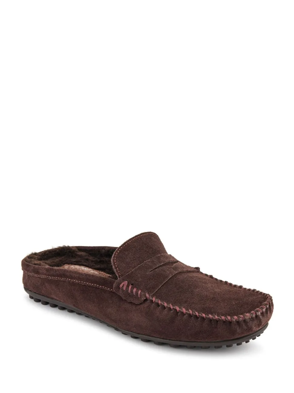 Jones Bootmaker Brown Zap Leather Mule Slippers