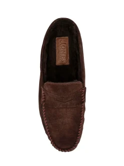 Jones Bootmaker Brown Zap Leather Mule Slippers