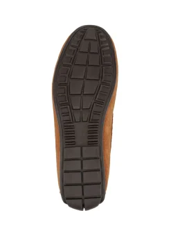 Jones Bootmaker Brown Zeke Leather Full Slippers