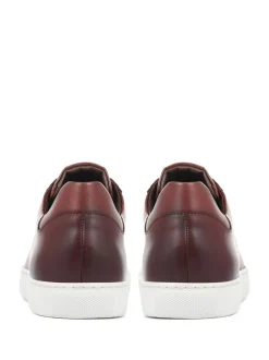 Jones Bootmaker Cognac Brown Simon Leather Mens Trainers