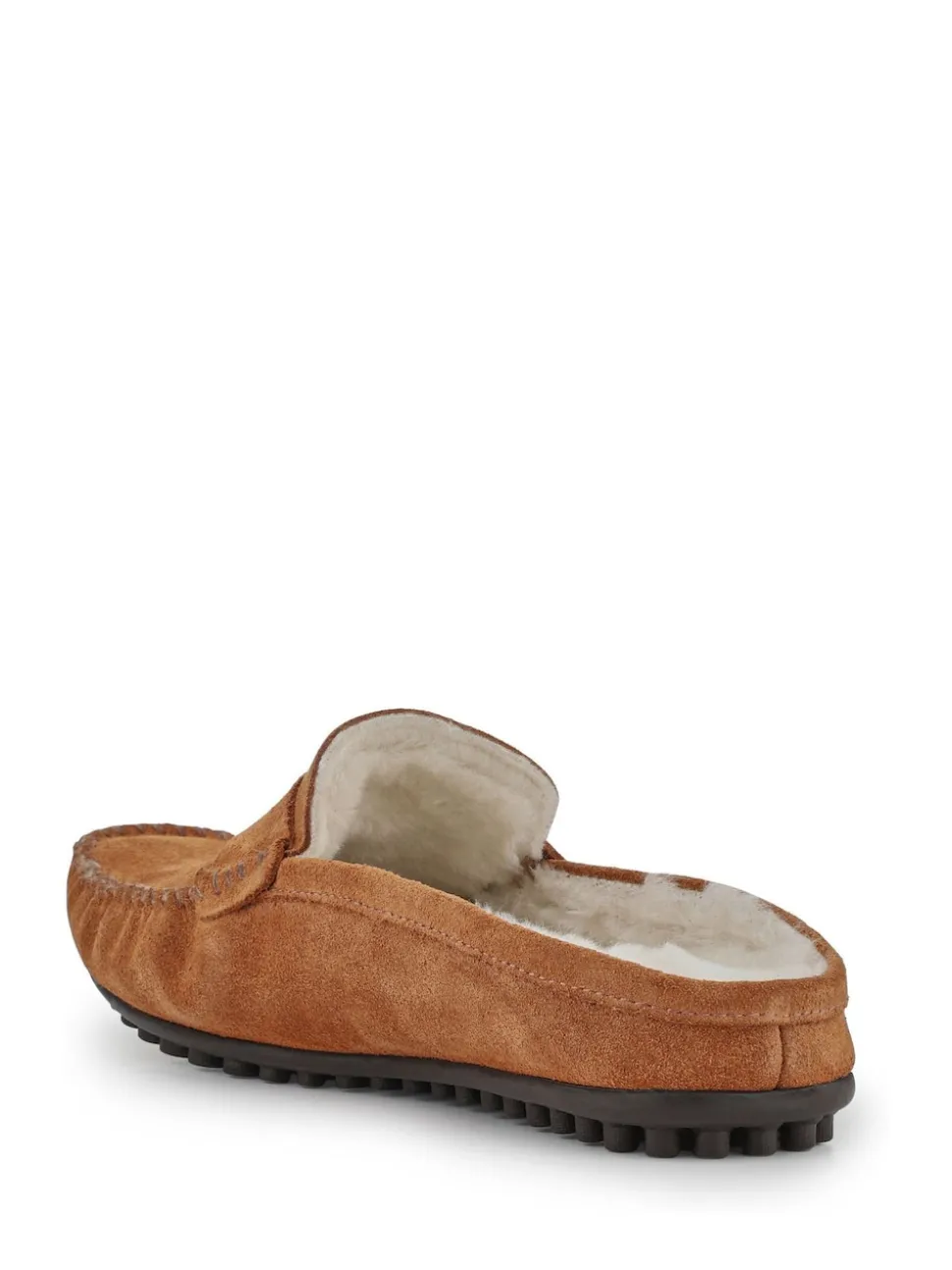 Jones Bootmaker Dark Brown Zap Leather Mule Slippers