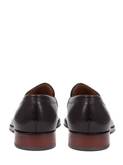 Jones Bootmaker Dark Brown Leather Penny Loafers