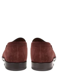 Jones Bootmaker Dark Brown Suede Barcelona Leather Loafers