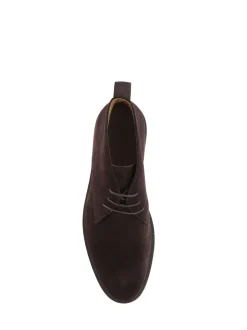 Jones Bootmaker Dark Brown Deacon Suede Chukka Boots