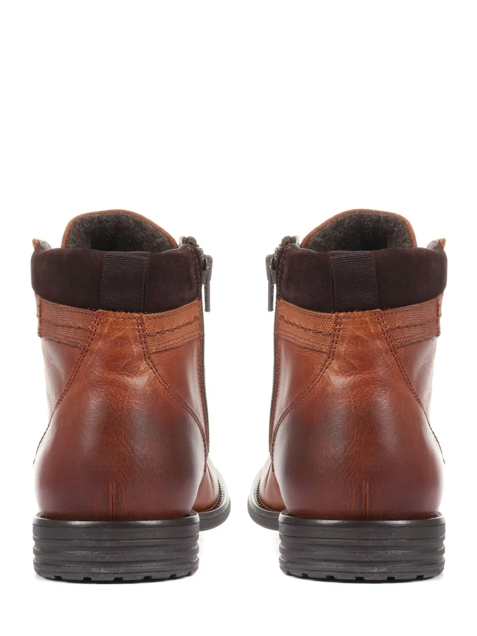 Jones Bootmaker Dark Tan Docklands Leather Lace Up Boots