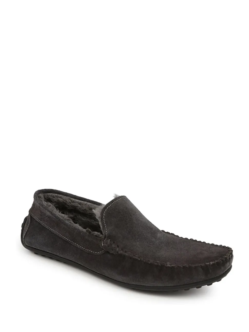 Jones Bootmaker Grey Zain Suede Slippers