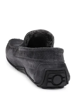 Jones Bootmaker Grey Zain Suede Slippers