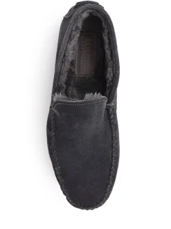 Jones Bootmaker Grey Zain Suede Slippers