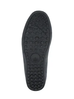 Jones Bootmaker Grey Zap Leather Mule Slippers