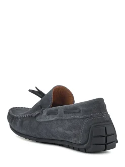Jones Bootmaker Grey Zeke Leather Full Slippers