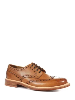 Jones Bootmaker Natural Bushwick Goodyear Welted Leather Brogues