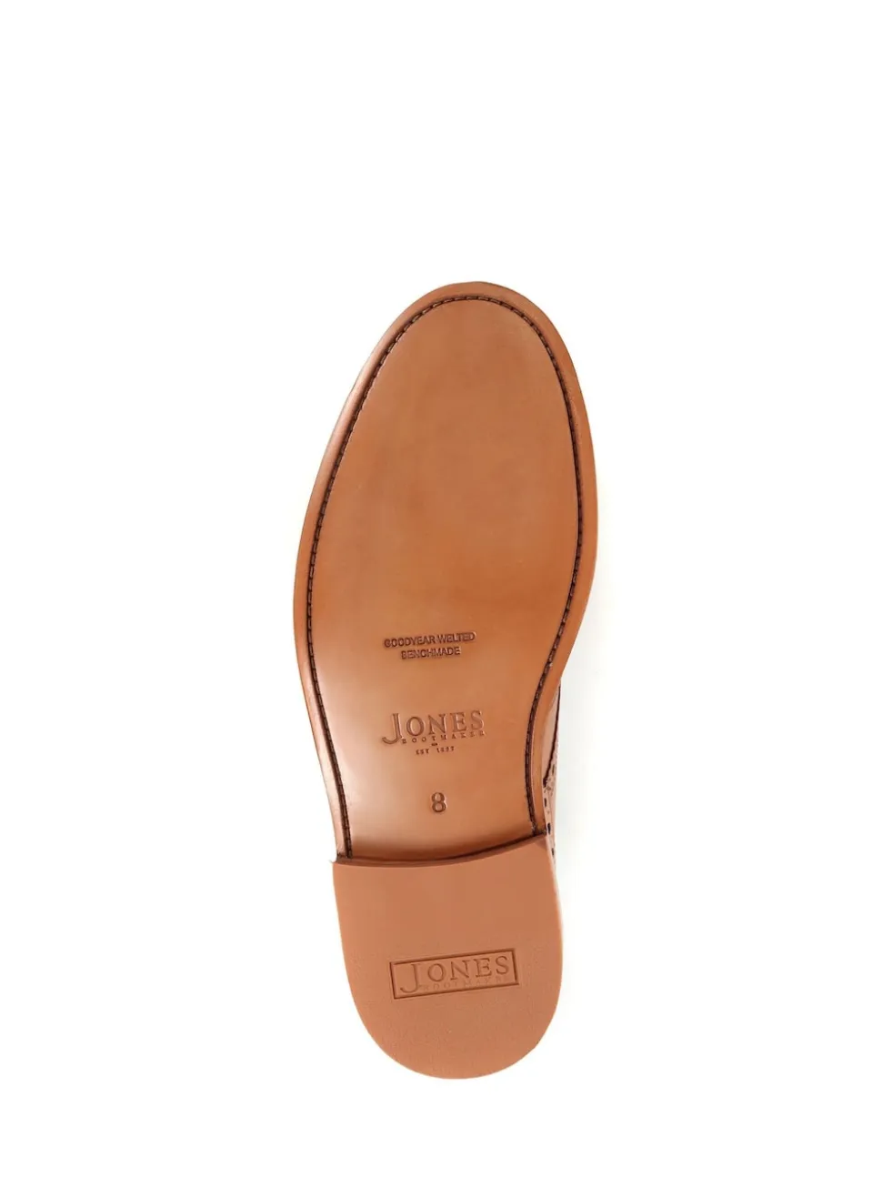 Jones Bootmaker Natural Bushwick Goodyear Welted Leather Brogues