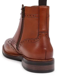 Jones Bootmaker Natural Fletcher Leather Boots