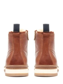 Jones Bootmaker Natural Mens Ealing Leather Ankle Boots