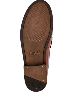 Jones Bootmaker Natural Roan Leather Slip-On Shoes