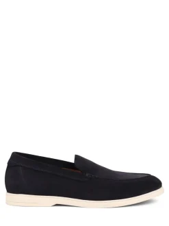 Jones Bootmaker Navy Suede Raiden Suede Loafers