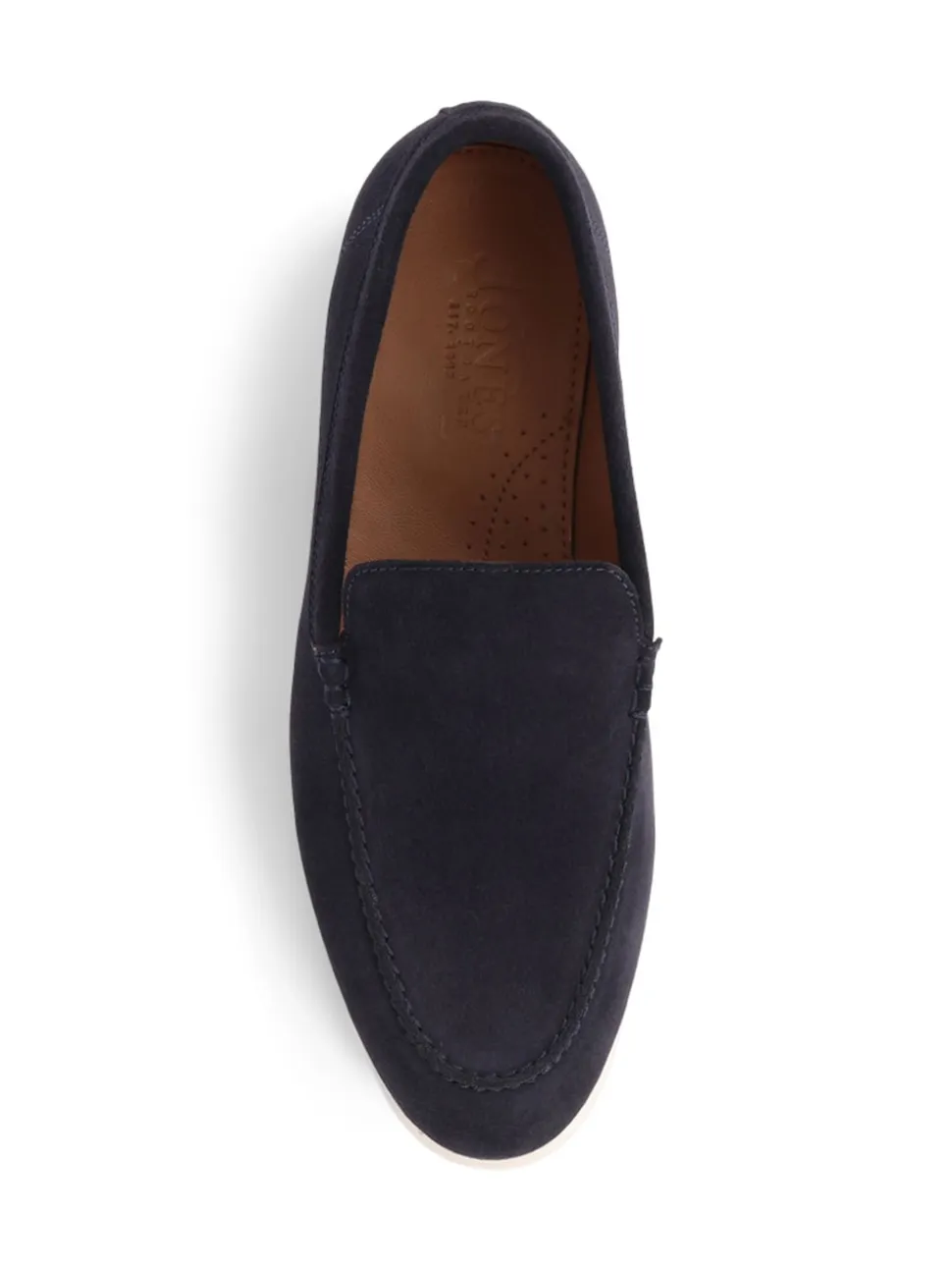 Jones Bootmaker Navy Suede Raiden Suede Loafers