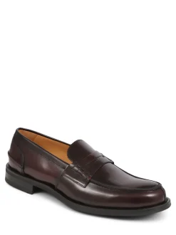 Jones Bootmaker Red Chorleywood 2 Leather Penny Loafers