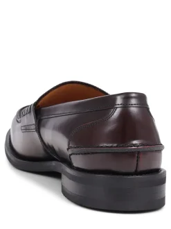 Jones Bootmaker Red Chorleywood 2 Leather Penny Loafers