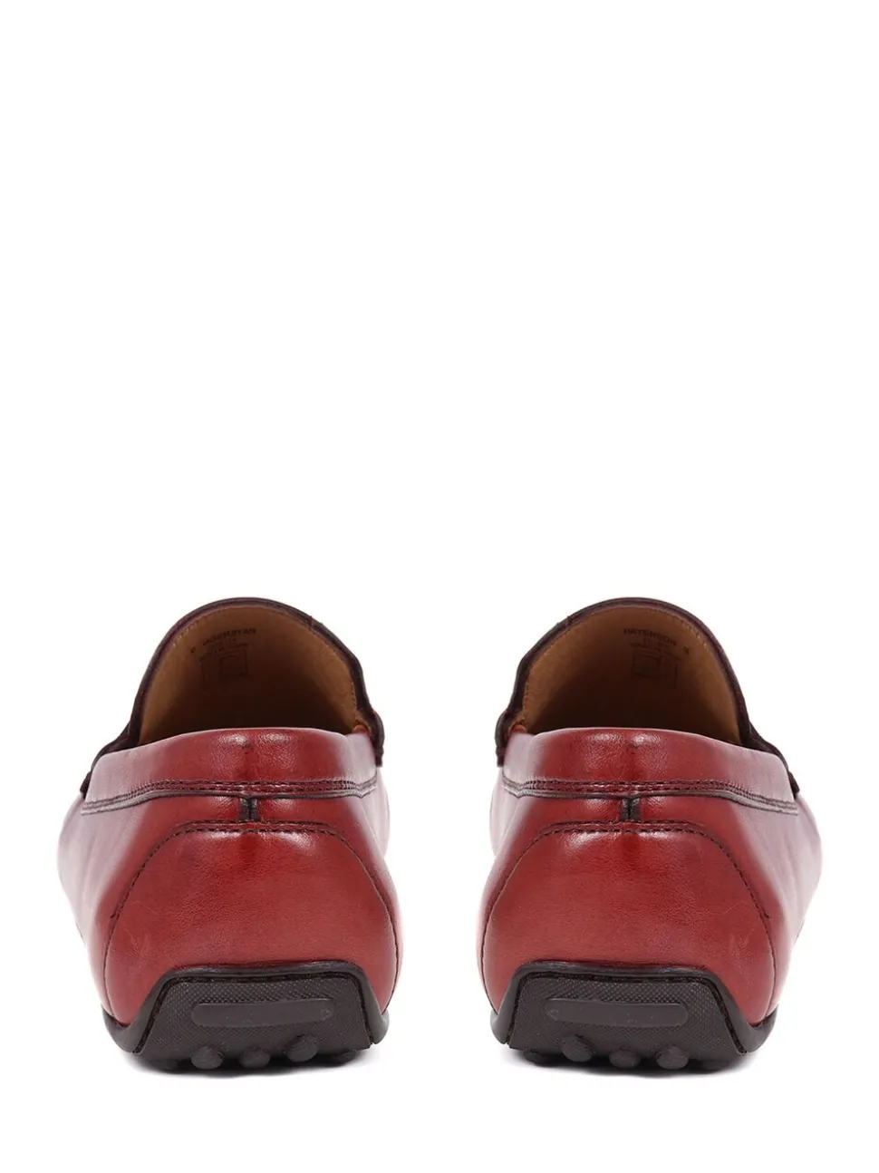 Jones Bootmaker Red Paterson Leather Moccasin Loafers