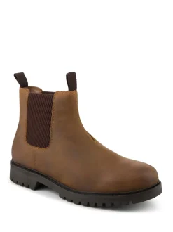 Jones Bootmaker Tan Brown Hamburg Leather Waterproof Chelsea Boots