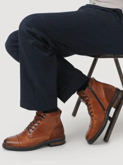 Jones Bootmaker Tan Dusseldorf Leather Lace-Up Boots