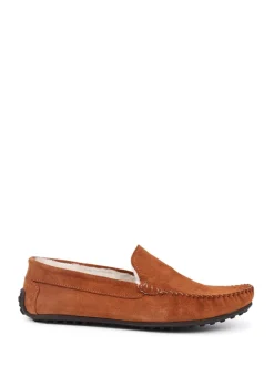 Jones Bootmaker Tan Zain Suede Slippers