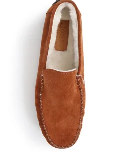 Jones Bootmaker Tan Zain Suede Slippers