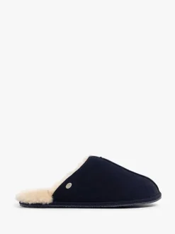 Just Sheepskin Blue Mens Jude Sheepskin Slipper