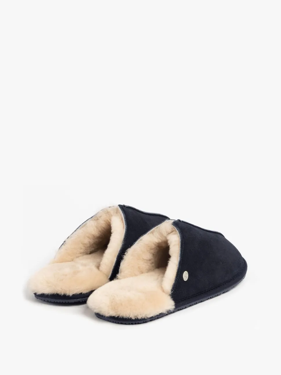 Just Sheepskin Blue Mens Jude Sheepskin Slipper