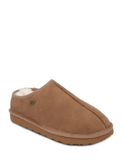 Just Sheepskin Brown Mens Louis Slippers