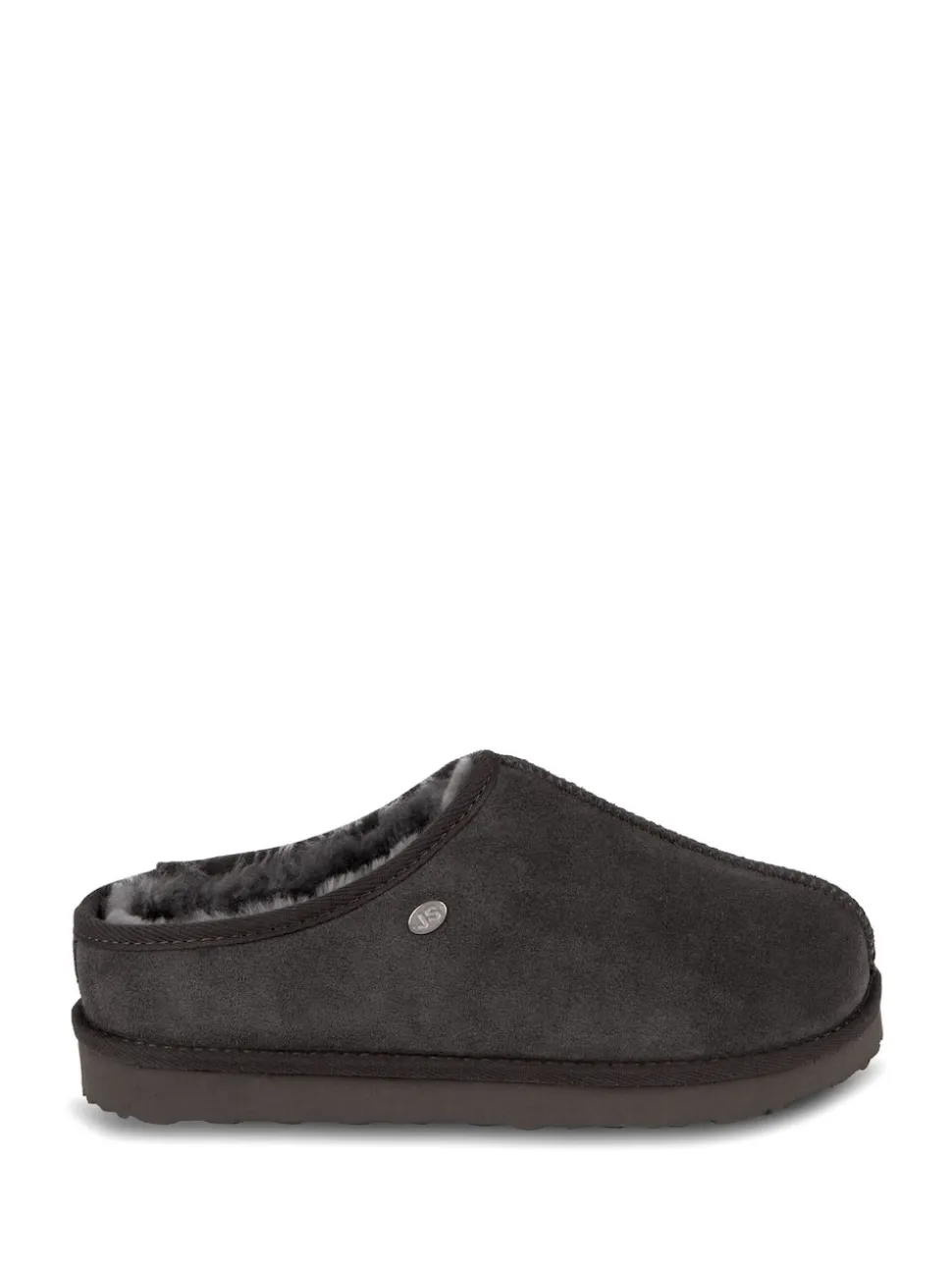 Just Sheepskin Grey Mens Louis Slippers