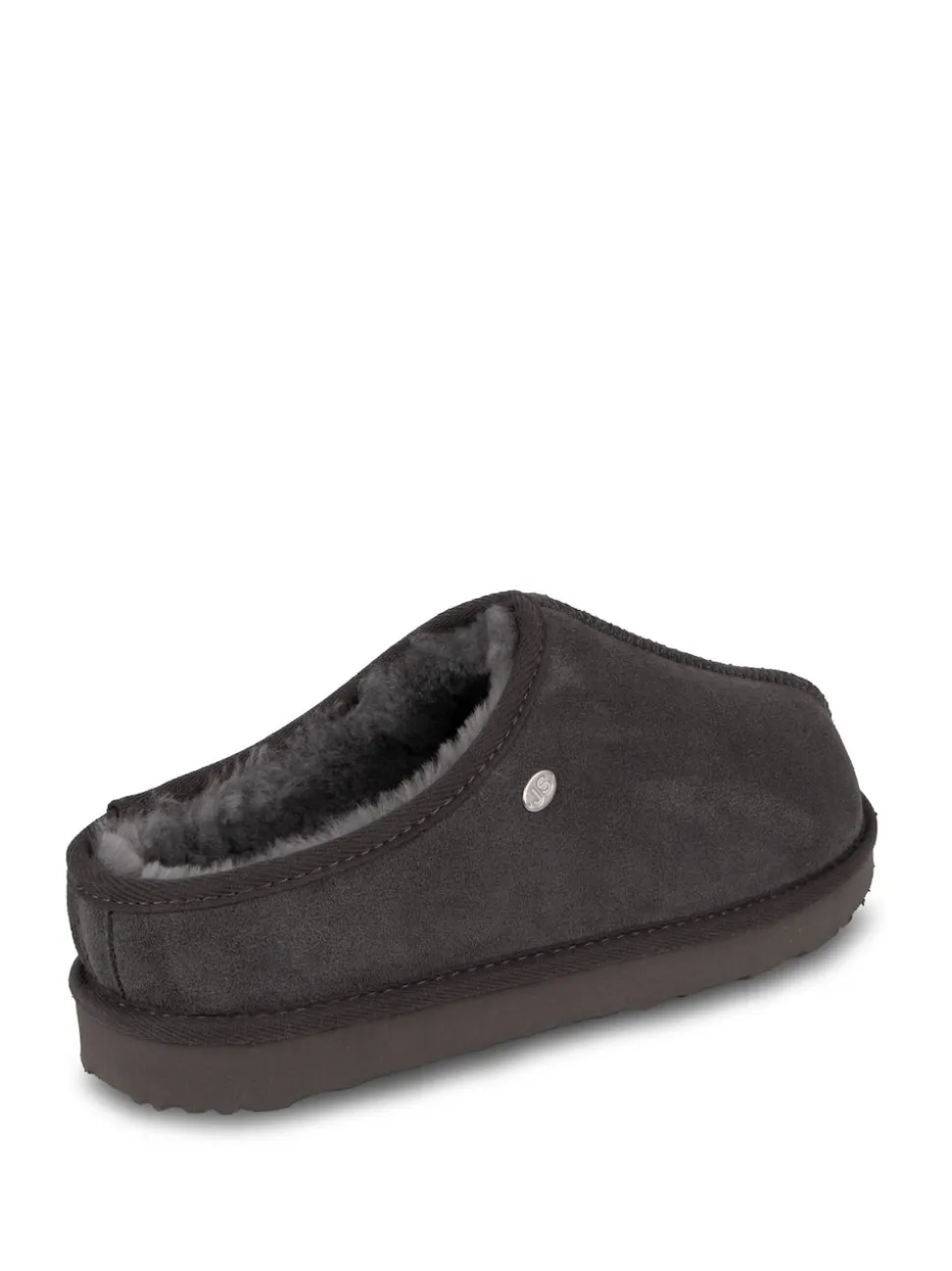 Just Sheepskin Grey Mens Louis Slippers