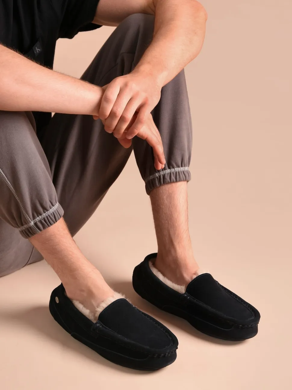 Just Sheepskin Mens Harry Sheepskin Slipper